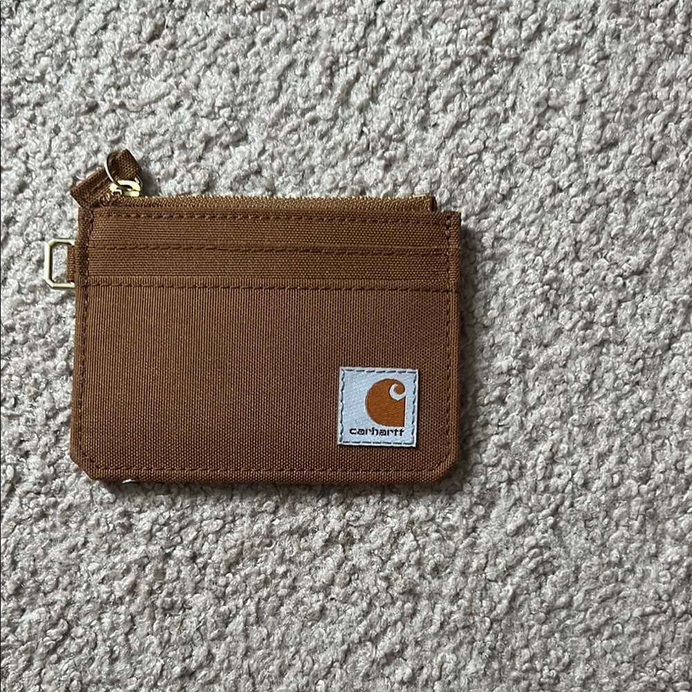 Carhartt Tan Card Wallet with Logo